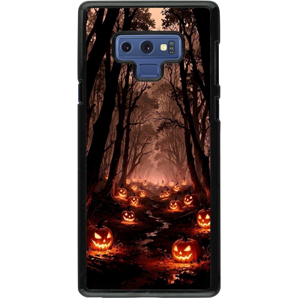 Coque Samsung Galaxy Note9 - Halloween 2025 Road of Terrifying Pumpkins