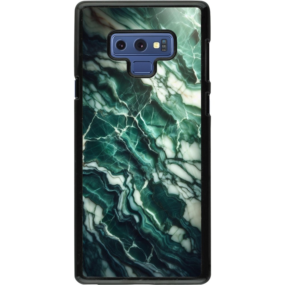 Samsung Galaxy Note9 Case Hülle - Majestätischer grüner Marmor
