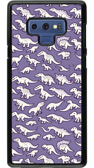 Samsung Galaxy Note9 Case Hülle - Mini-Dino-Muster violett