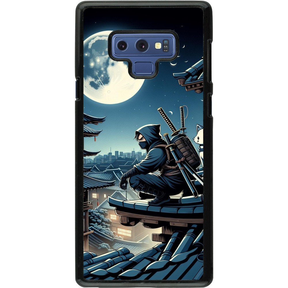 Coque Samsung Galaxy Note9 - Ninja sous la lune