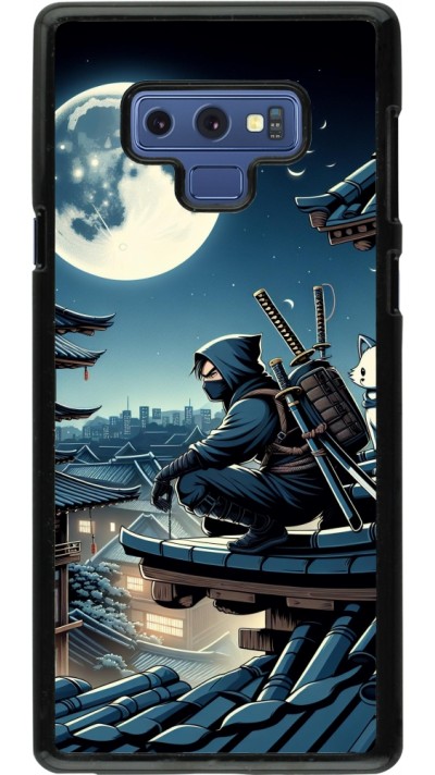 Samsung Galaxy Note9 Case Hülle - Ninja unter dem Mond