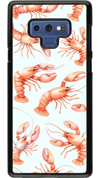 Samsung Galaxy Note9 Case Hülle - Muster von pastellfarbenen Hummern