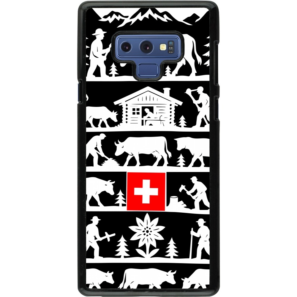 Coque Samsung Galaxy Note9 - Poya Suisse 1 noir