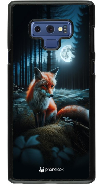 Coque Samsung Galaxy Note9 - Renard lune forêt