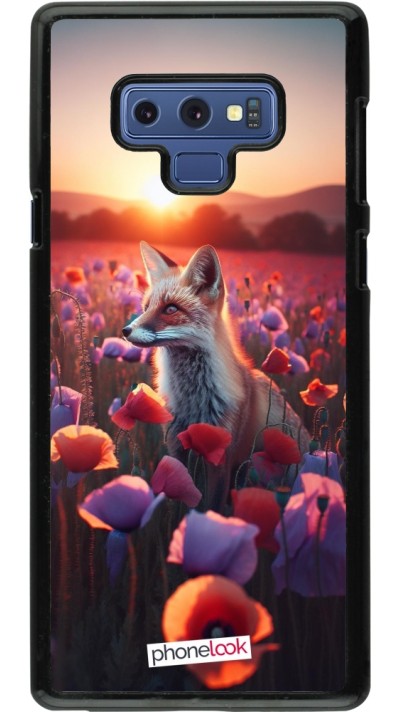 Coque Samsung Galaxy Note9 - Renard pourpre au crépuscule