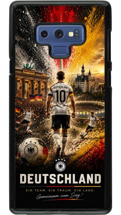Samsung Galaxy Note9 Case Hülle - Fussball Deutschland splash 2026