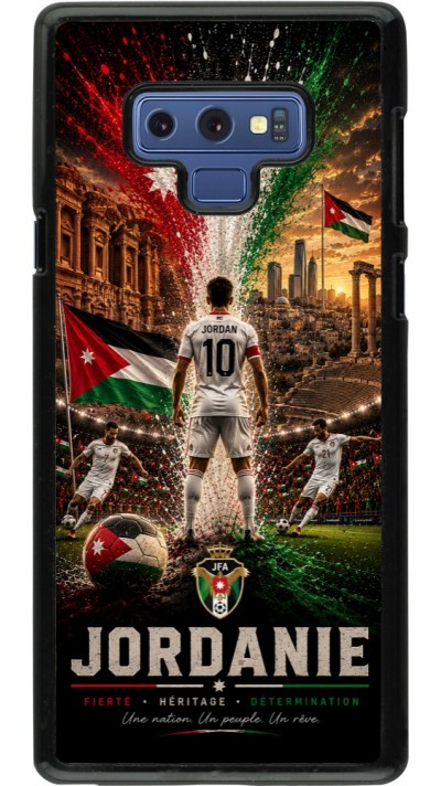 Samsung Galaxy Note9 Case Hülle - Fussball Jordanien splash 2026