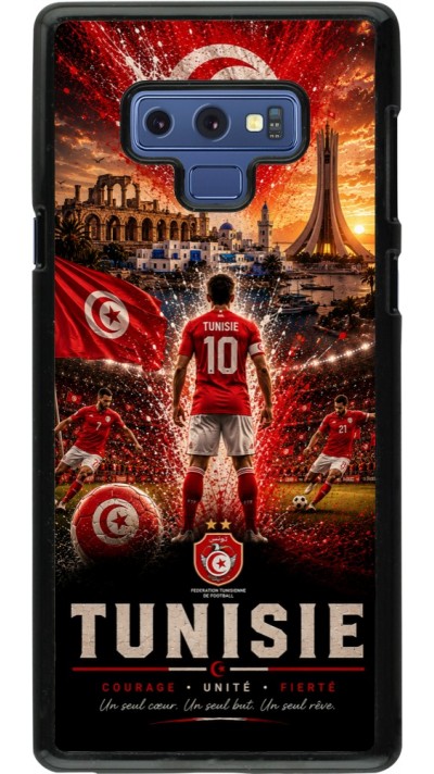 Samsung Galaxy Note9 Case Hülle - Fussball Tunesien splash 2026