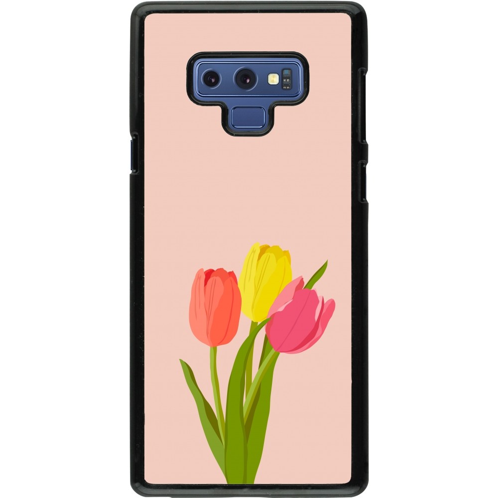 Samsung Galaxy Note9 Case Hülle - Spring 23 tulip trio