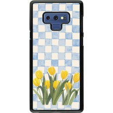 Coque Samsung Galaxy Note9 - Blue vichy tulips Spring 2026