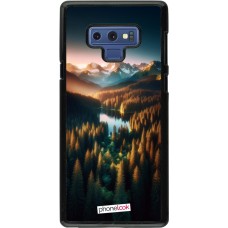 Samsung Galaxy Note9 Case Hülle - Sonnenuntergang Waldsee