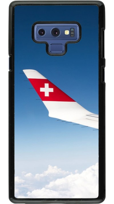 Samsung Galaxy Note9 Case Hülle -  Schweizer Nationalfeiertag Sky Swiss Flag