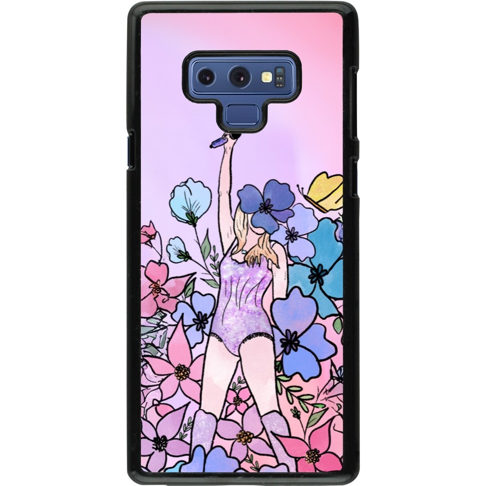 Coque Samsung Galaxy Note9 - Taylor Swift Sketch - Pink