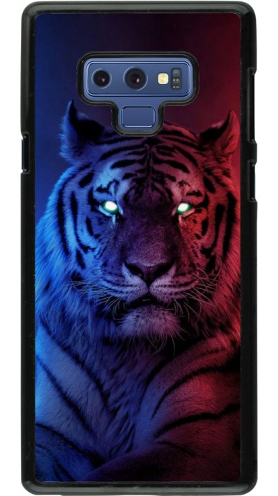Coque Samsung Galaxy Note9 - Tiger Blue Red