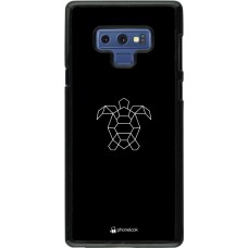 Coque Samsung Galaxy Note9 - Turtles lines on black