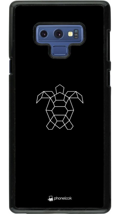 Coque Samsung Galaxy Note9 - Turtles lines on black