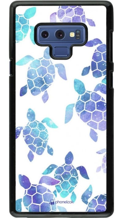 Coque Samsung Galaxy Note9 - Turtles pattern watercolor
