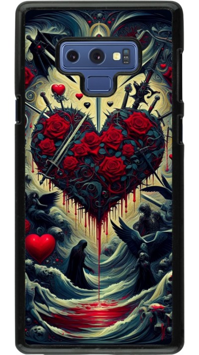Coque Samsung Galaxy Note9 - Dark Love Coeur Sang