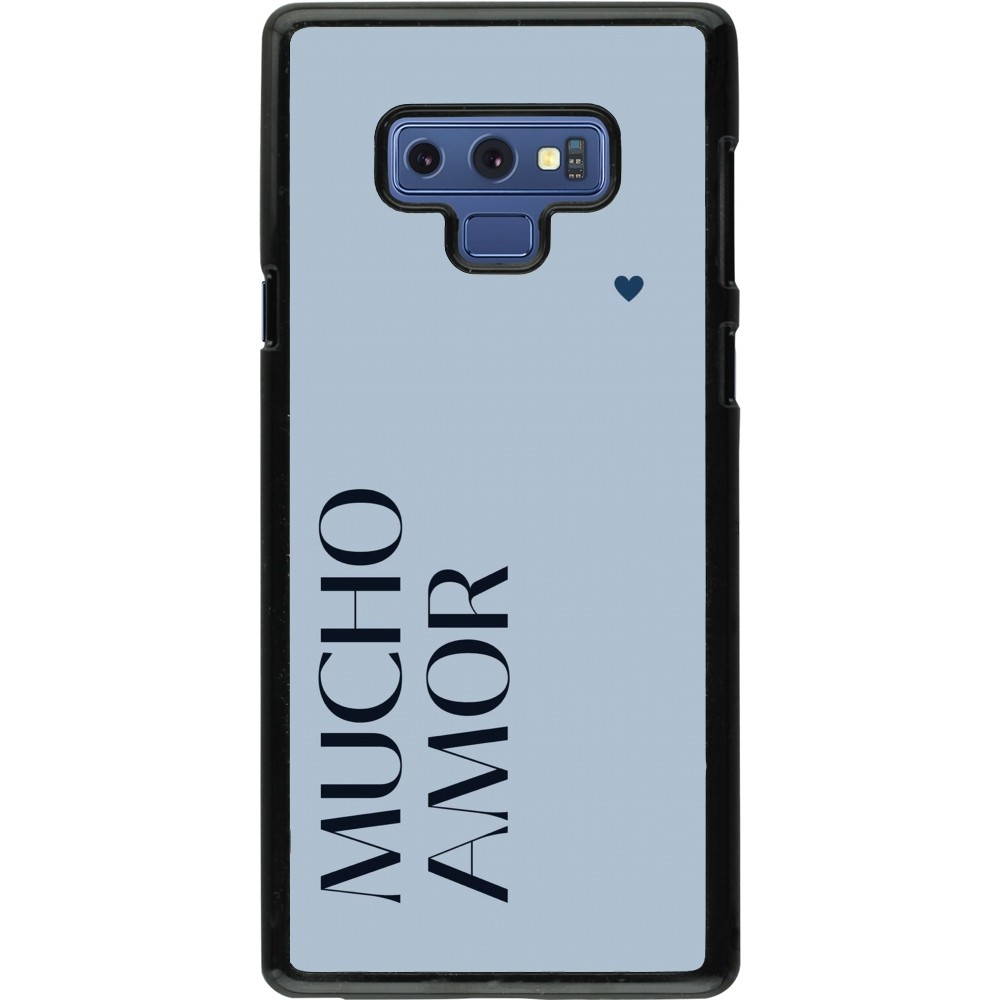 Coque Samsung Galaxy Note9 - Valentine 2024 mucho amor azul