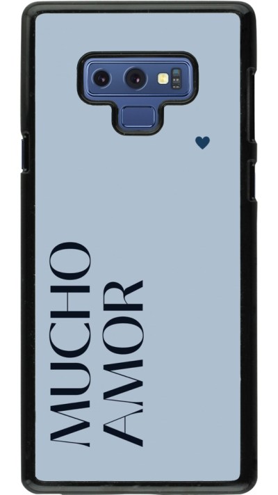 Coque Samsung Galaxy Note9 - Valentine 2024 mucho amor azul