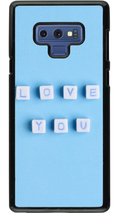 Coque Samsung Galaxy Note9 - Valentine 2023 blue love you