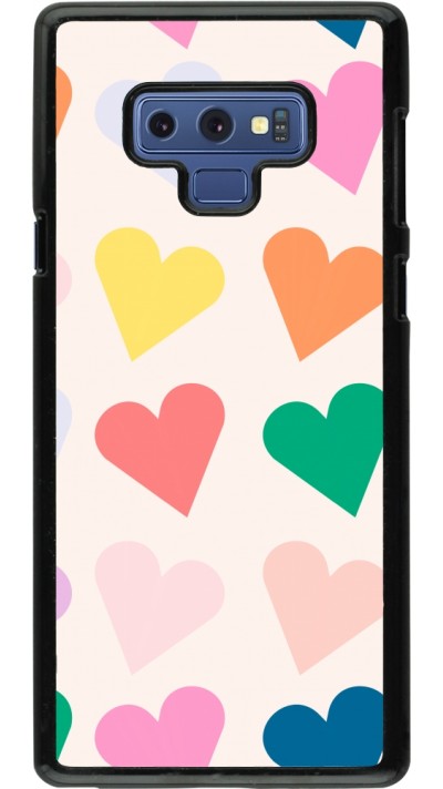 Coque Samsung Galaxy Note9 - Valentine 2023 colorful hearts