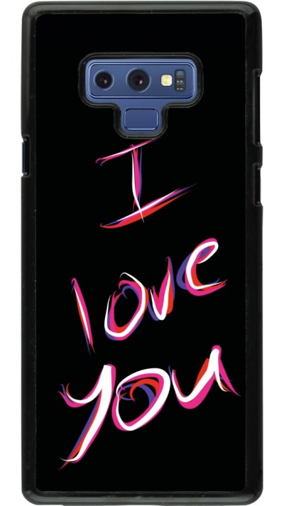 Coque Samsung Galaxy Note9 - Valentine 2023 colorful I love you