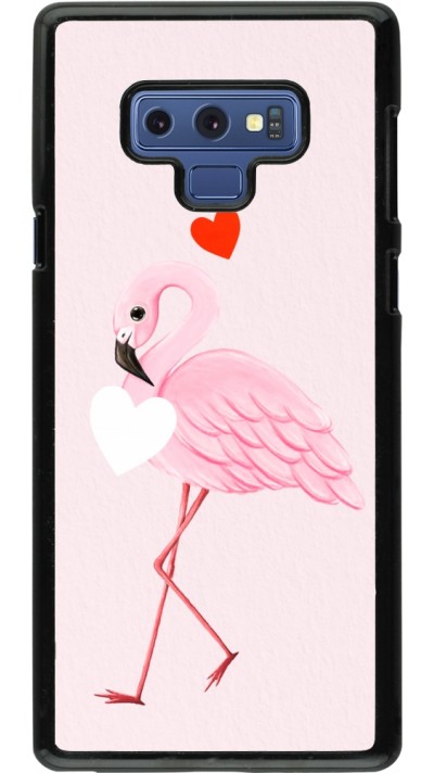 Coque Samsung Galaxy Note9 - Valentine 2023 flamingo hearts