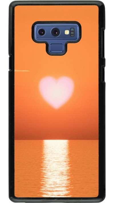 Coque Samsung Galaxy Note9 - Valentine 2023 heart orange sea