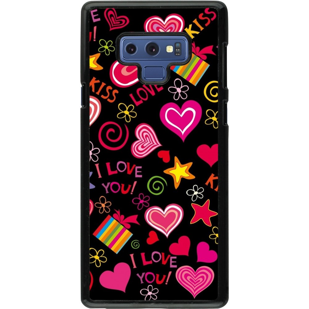 Coque Samsung Galaxy Note9 - Valentine 2023 love symbols