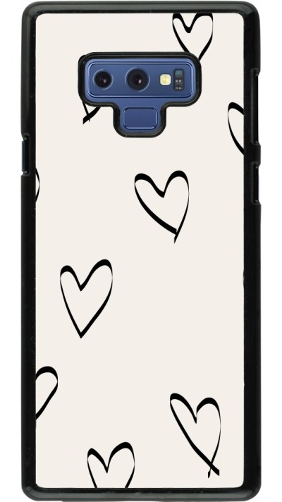 Coque Samsung Galaxy Note9 - Valentine 2023 minimalist hearts