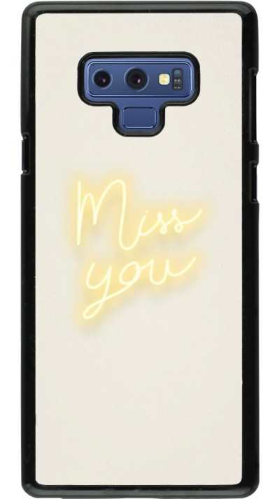 Coque Samsung Galaxy Note9 - Valentine 2023 neon miss you