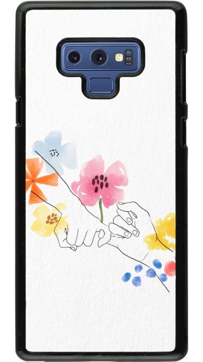 Coque Samsung Galaxy Note9 - Valentine 2023 pinky promess flowers