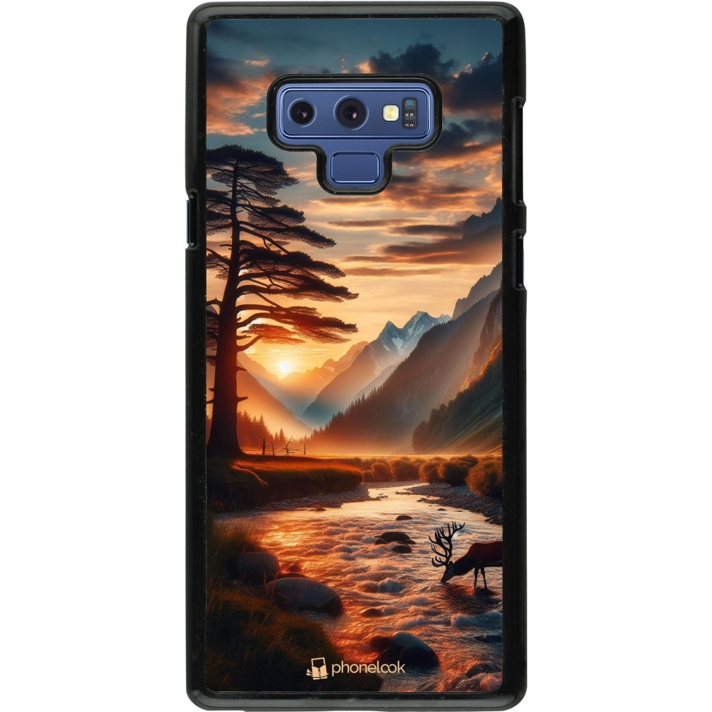 Coque Samsung Galaxy Note9 - Valley Sunset Deer Tree