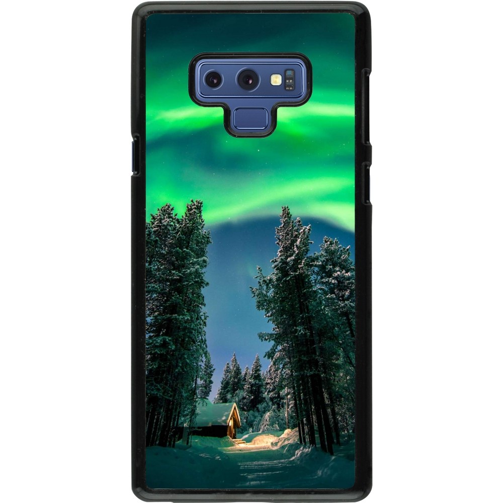 Samsung Galaxy Note9 Case Hülle - Winter 22 Northern Lights