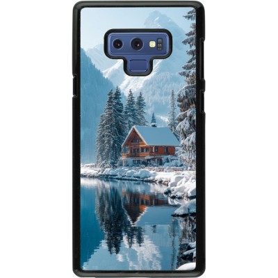 Coque Samsung Galaxy Note9 - Winter 25 Winter house forest day