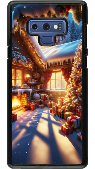 Coque Samsung Galaxy Note9 - Noël Chalet Féerie