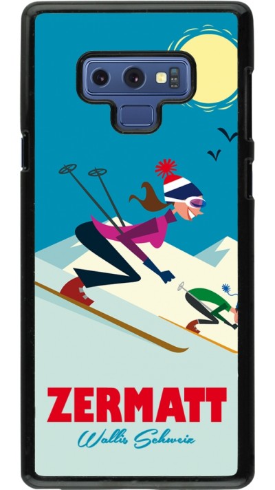 Coque Samsung Galaxy Note9 - Zermatt Ski Downhill