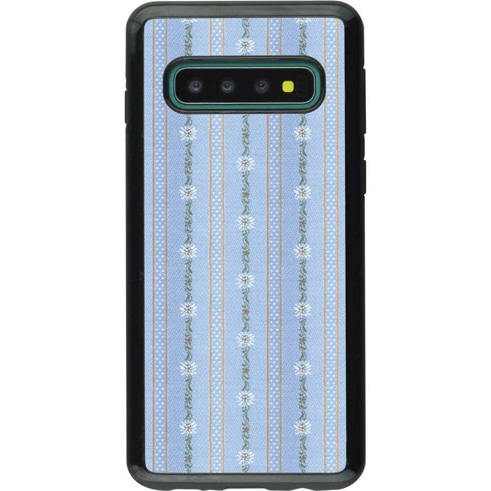 Hülle Samsung Galaxy S10 - Hybrid Armor schwarz Edel- Weiss