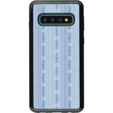 Hülle Samsung Galaxy S10 - Hybrid Armor schwarz Edel- Weiss
