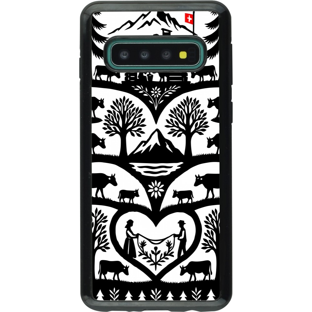 Samsung Galaxy S10 Case Hülle - Hybrid Armor schwarz Poya Schweiz 2