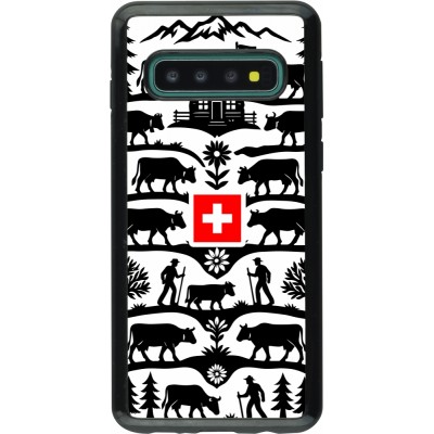 Coque Samsung Galaxy S10 - Hybrid Armor noir Poya Suisse 3