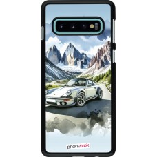 Samsung Galaxy S10 Case Hülle - Porsche 911 Berg Aquarell