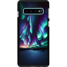 Samsung Galaxy S10 Case Hülle - Funkelndes Nordlicht