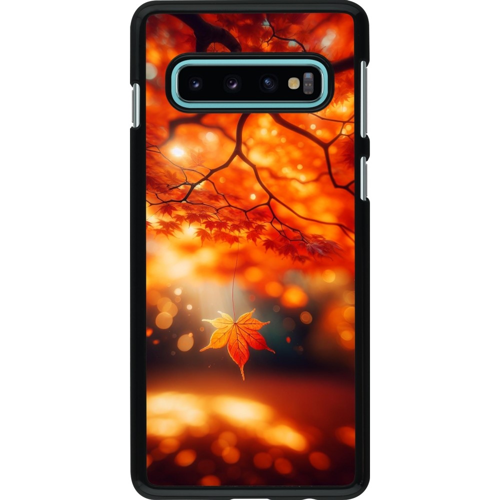 Samsung Galaxy S10 Case Hülle - Herbst Magisch Orange