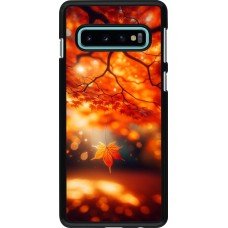 Samsung Galaxy S10 Case Hülle - Herbst Magisch Orange