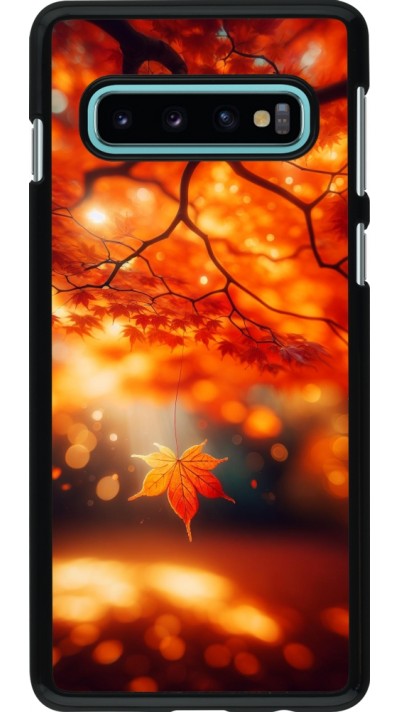 Samsung Galaxy S10 Case Hülle - Herbst Magisch Orange