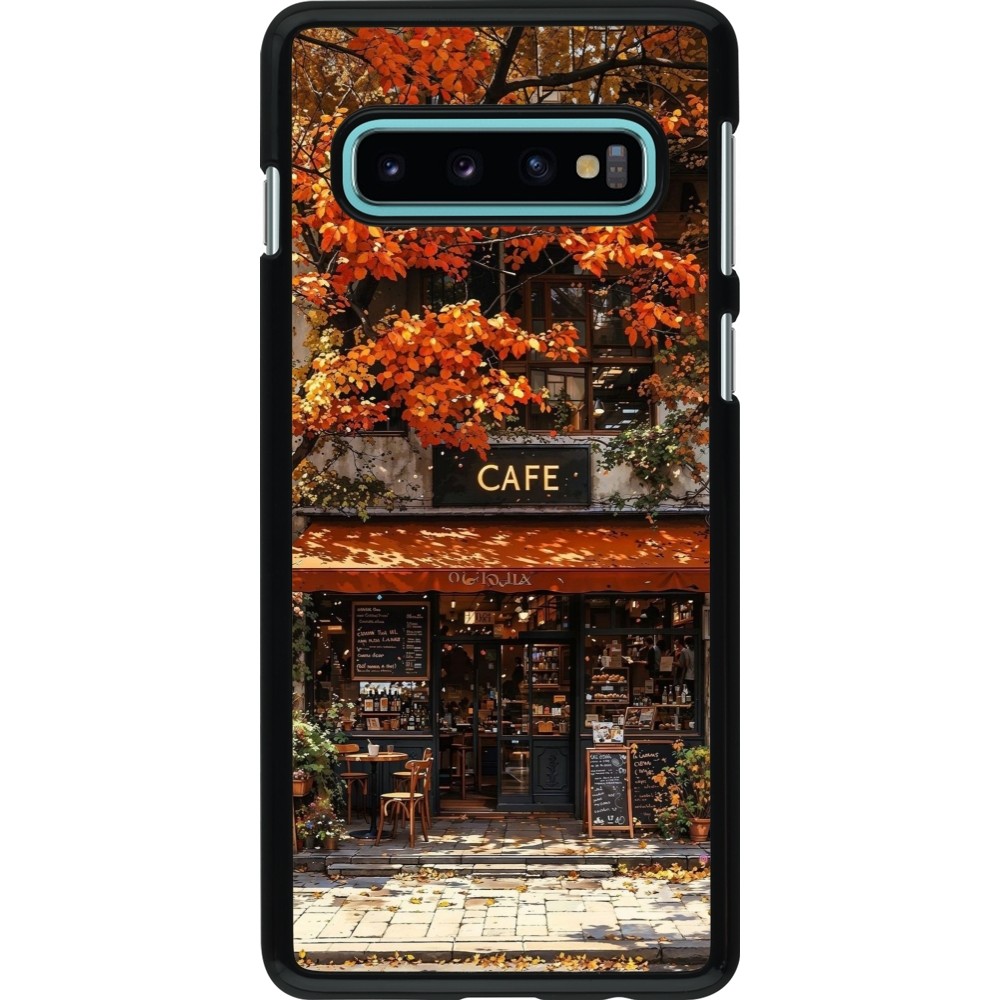 Samsung Galaxy S10 Case Hülle - Autumn 25 Coffee shop
