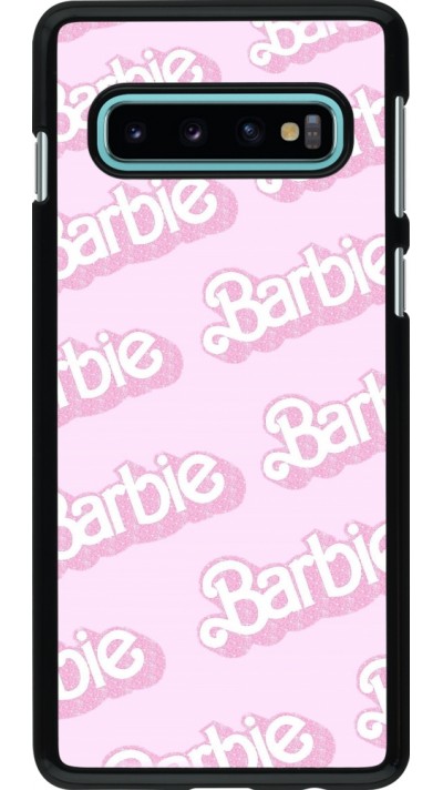 Samsung Galaxy S10 Case Hülle - Barbie light pink pattern