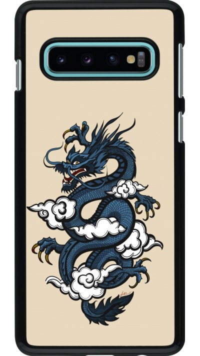 Samsung Galaxy S10 Case Hülle - Blue Dragon Tattoo